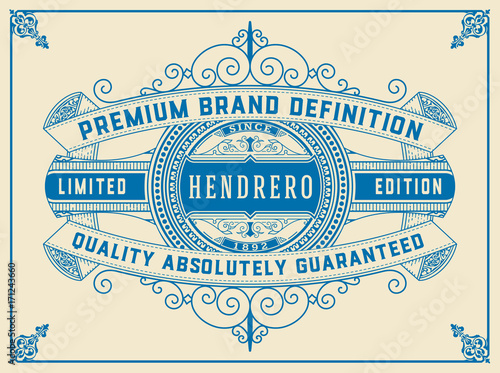 Art deco frame and label design, Resource for Hotel, Spa, Restau