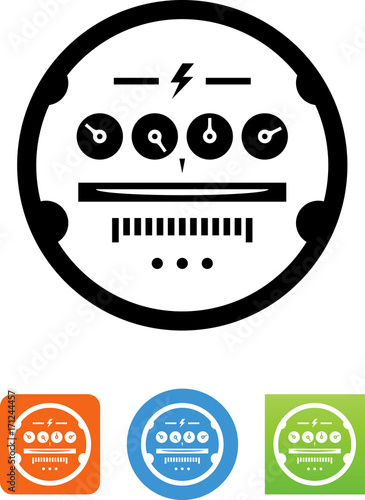 Utility Meter Icon - Illustration