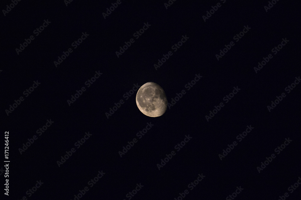 the aging moon on the black sky the aging moon on the black sky