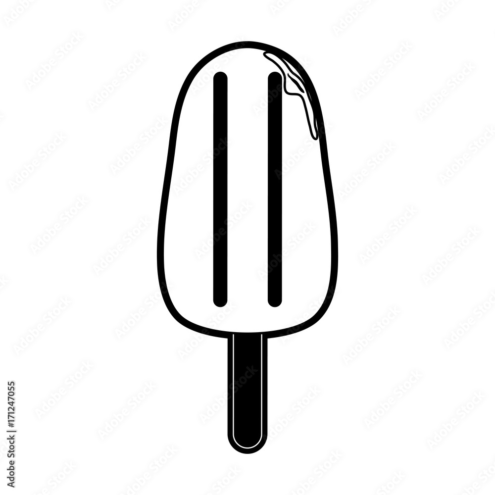 ice cream on stick icon image vector illustration design ice cream on stick icon image vector illustration design