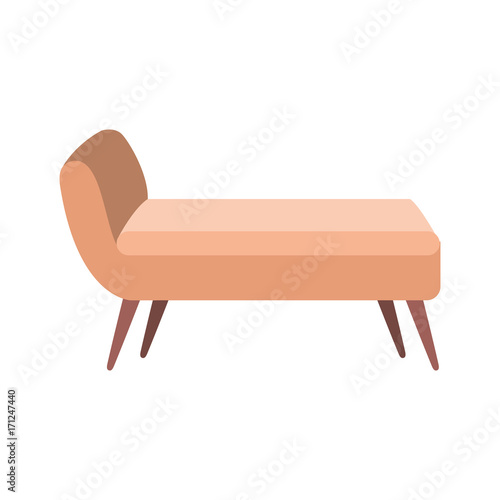 sofa divan or couch elegant furniture icon style interior vector illustration