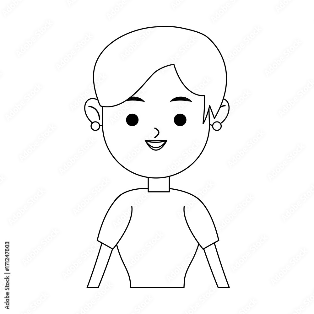 happy woman icon image vector illustration design happy woman icon image vector illustration design