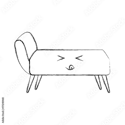 sofa divan or couch elegant furniture icon style interior vector illustration