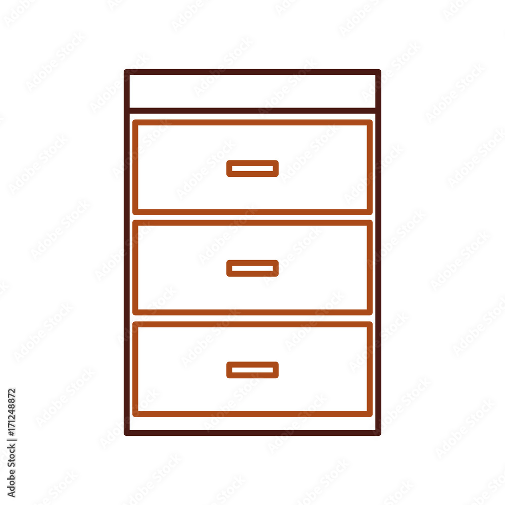 wooden chest of drawers furniture material modern style vector illustration wooden chest of drawers furniture material modern style vector illustration