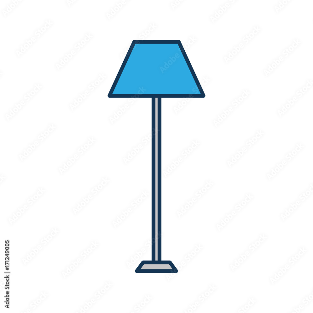 floor lamp light electric furniture decoration vector illustration floor lamp light electric furniture decoration vector illustration