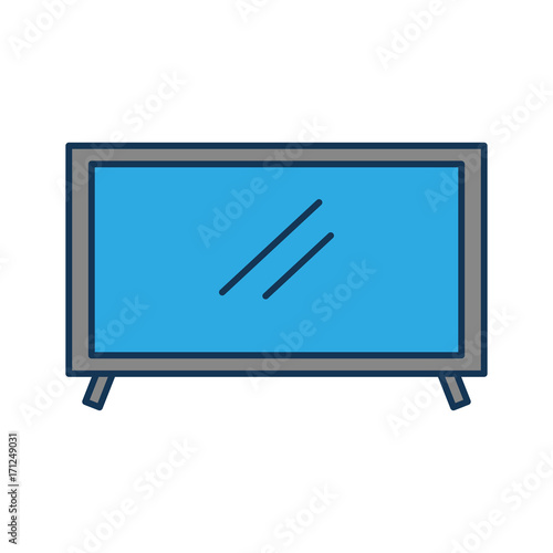television plasma technology device object vector illustration