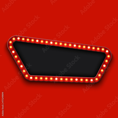 Vector modern retro billboard background