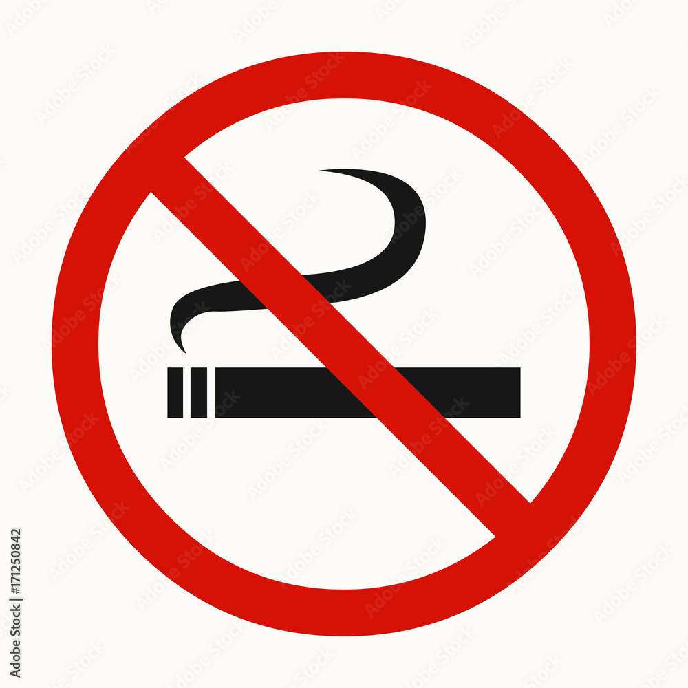 No smoking. Smoking prohibited sign. Vector illustration. No smoking. Smoking prohibited sign. Vector illustration.