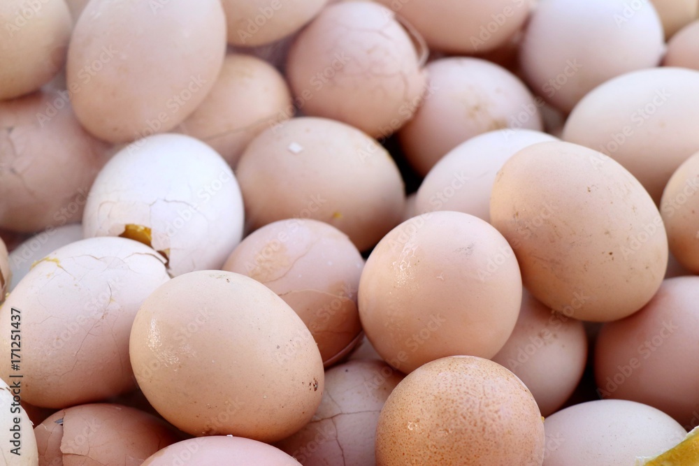 Boiled egg at street food Boiled egg at street food