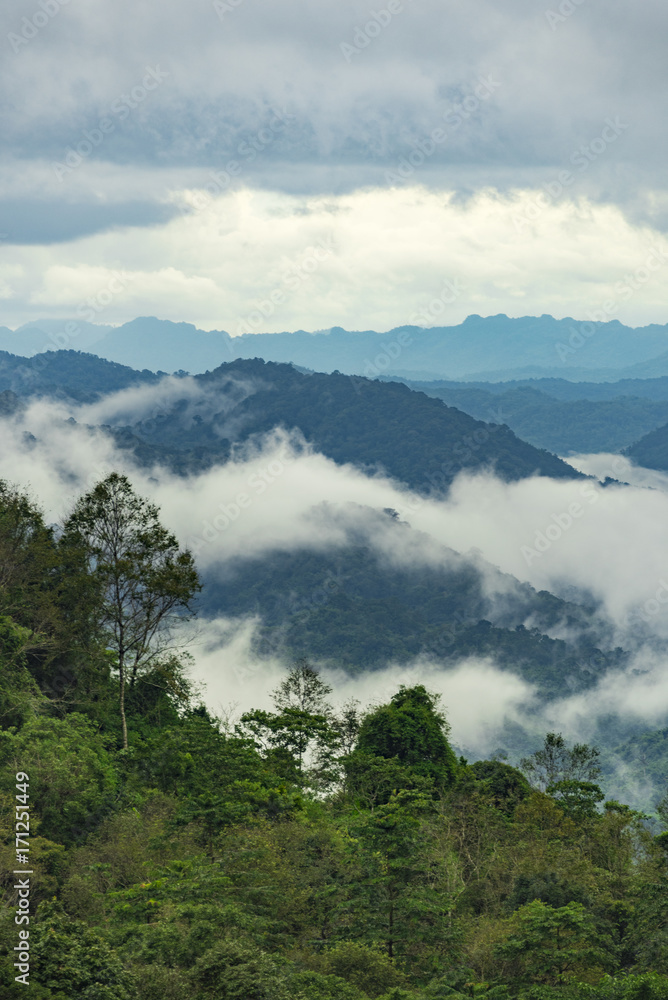 landscape natural view of Mae Wong National Park, Kamphaengphet, Thailand