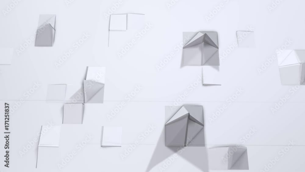 Simple low poly 3D surface as lovely background. Soft geometric low poly background of pure white grey polygons. 4K Full hd seamless loop background with copy space Simple low poly 3D surface as lovely background. Soft geometric low poly background of pure white grey polygons. 4K Full hd seamless loop background with copy space