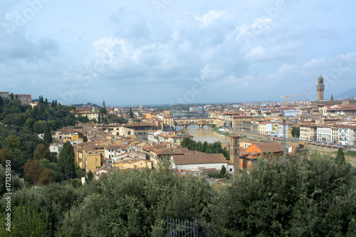 panorama of the city of florence, domes of the renaissance