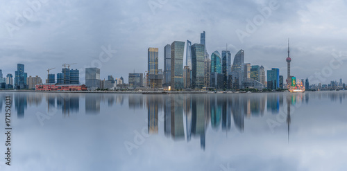 shanghai cityscape and skyline, copy space.. © hallojulie