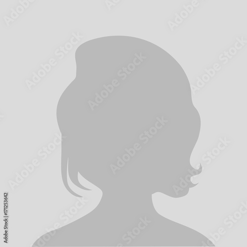 Default avatar profile icon, Grey photo placeholder-women