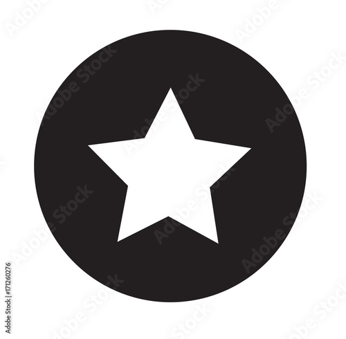star icon on white background. flat design. star sign. favorite or best sign. web ranking symbol.