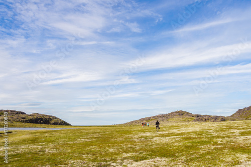 Going to the coast of the Arctic Ocean