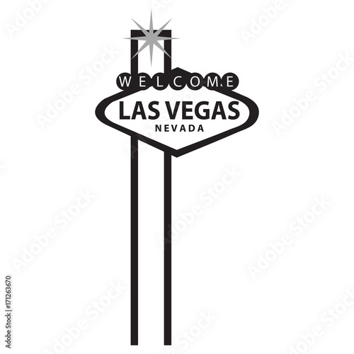 las vegas black sign