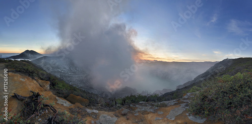 Kawah Ijen Sunset  Indonesia