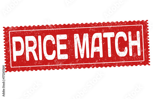 Price match sign or stamp