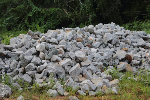 Stone pile.