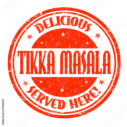 Tikka masala sign or stamp