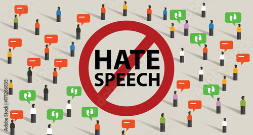 stop hate speech conflict violence start from comments aggressive communication by crowd