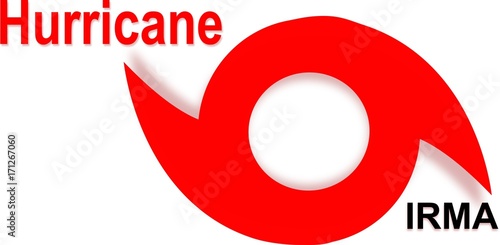 Hurricane Irma, red icon