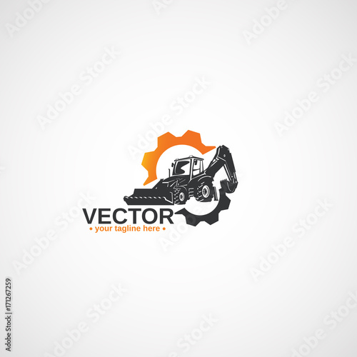 Backhoe Tractor and gears.