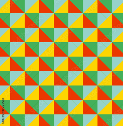 Wallpaper Mural Vintage Colored Checker Pattern Torontodigital.ca
