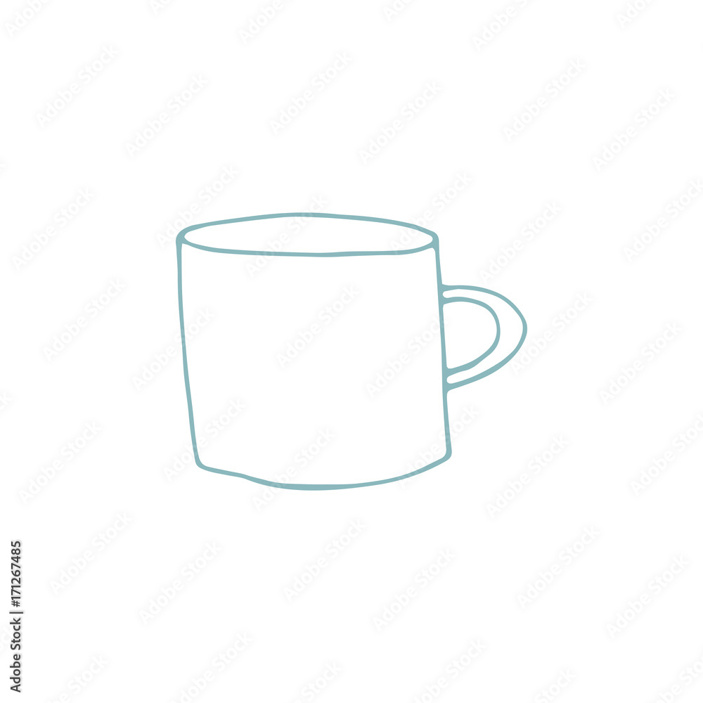 Vector hand drawn cup Vector hand drawn cup