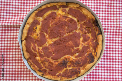 Obraz na plátně marinara pizza with tomato sauce