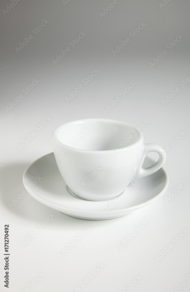 Ceramic espresso cup on white background Ceramic espresso cup on white background