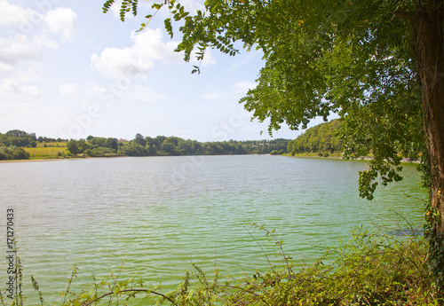 View at lake Jaunay near Coex in Vendee, France