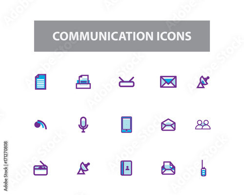 Communication Vector Icons