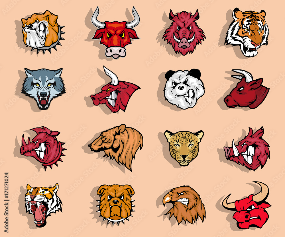 Naklejka premium Tattoo set