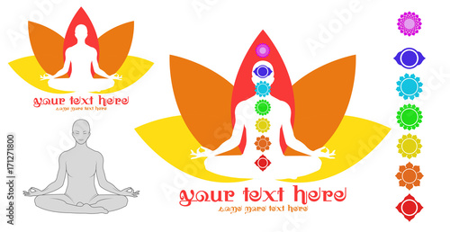 Yoga lotus logos