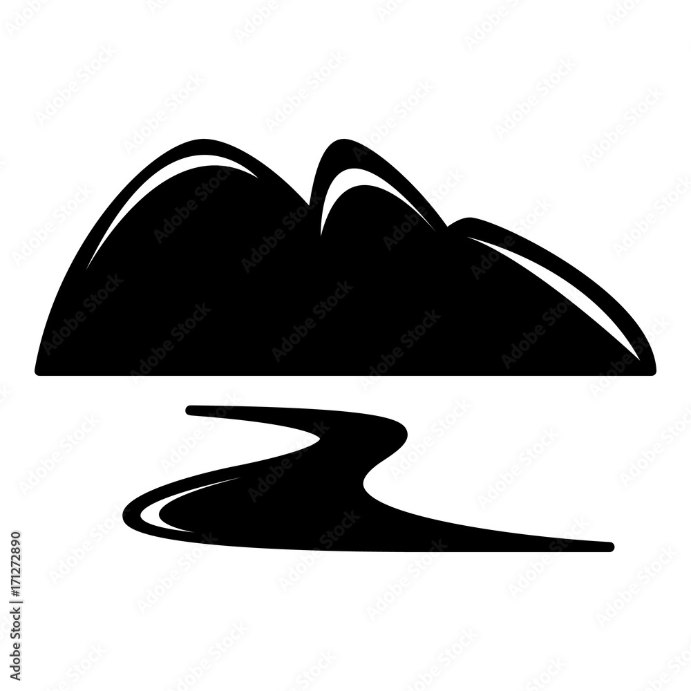 New gold mine icon , simple style New gold mine icon , simple style
