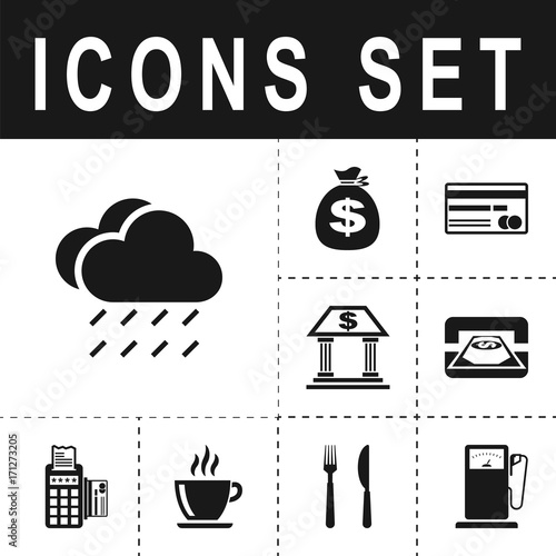 rain cloud meteo icon