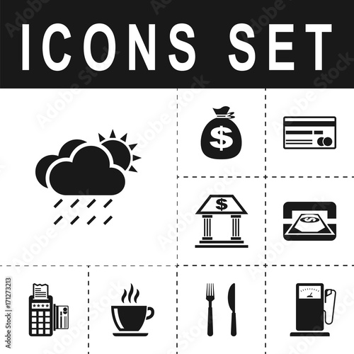rain cloud sun meteo icon