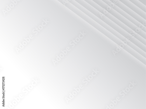 Abstract white and gray color geometric technology modern background.