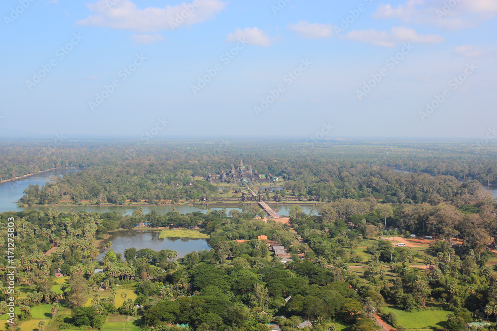 Angkor from the balloon