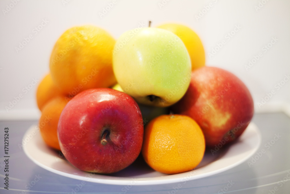 Summer vegetables and fruits in white refrigerator Summer vegetables and fruits in white refrigerator
