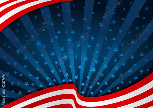 USA Flag Background America