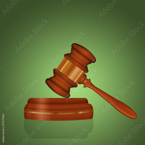 illustration of judge hammer photo