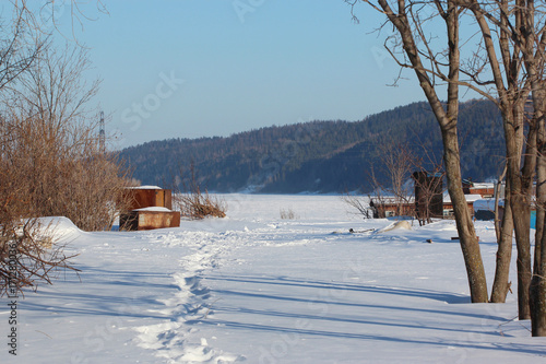 Winter january landscape