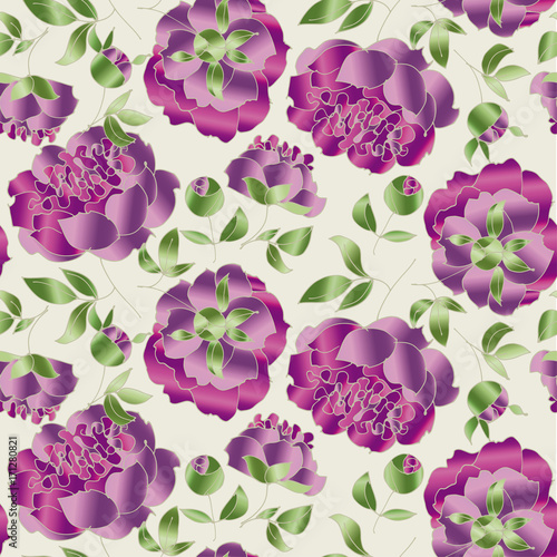 elegant floral seamless pat...