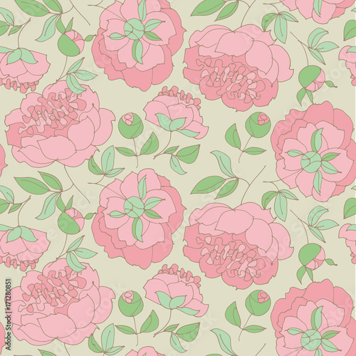 elegant floral seamless pat...