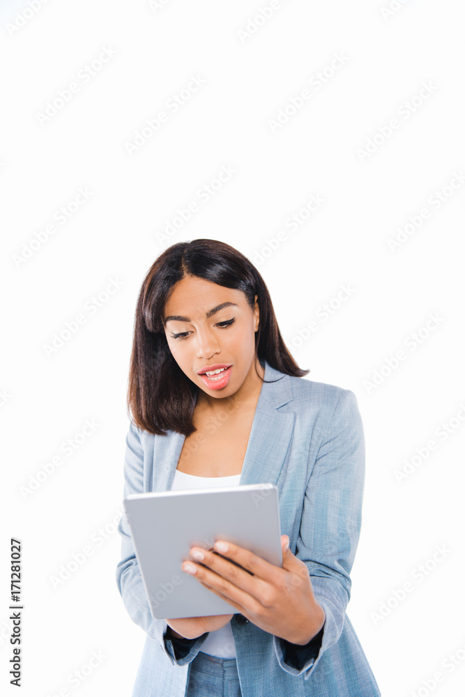 african american businesswoman with tablet african american businesswoman with tablet