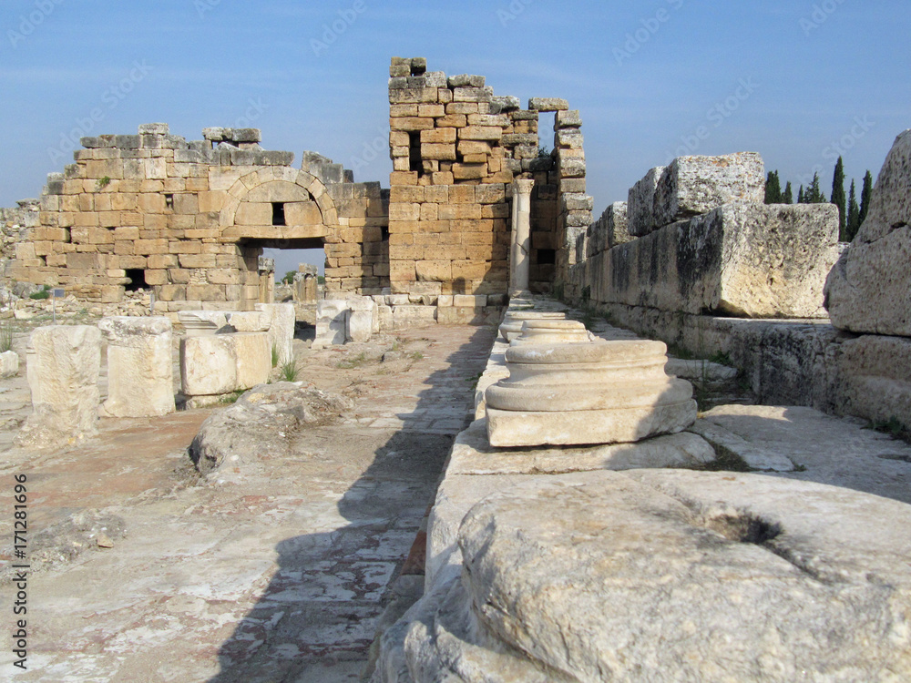 Ruins of the ancient Greek city in Turkey