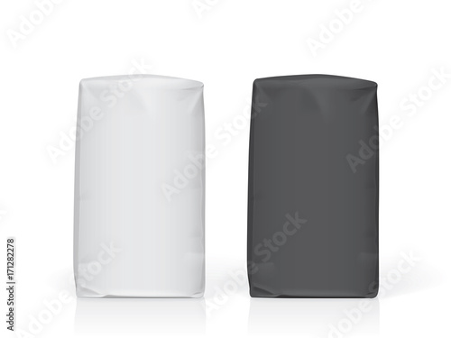 Paper or plastic bag Easy to change colors Mock Up Vector Template